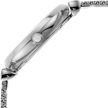 Emporio Armani Woman's Watch - Mother of Pearl MOP dial Silver/Mesh Bracelet One size Bracelet