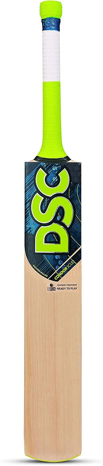 Dsc Condor Scud Kashmir Willow Cricket Bat For Leather Ball | Size-6 | Light Weight | Ready To Play| Free Cover|