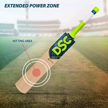 Dsc Condor Scud Kashmir Willow Cricket Bat For Leather Ball | Size-6 | Light Weight | Ready To Play| Free Cover|