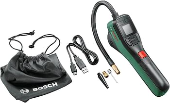 Bosch Home And Garden Electric Air Pump Mini Compressor Easypump (3.0 Ah Battery, 3.6 Volt, 150 Psi, 10.3 Bar, Led, In Carton Packaging)