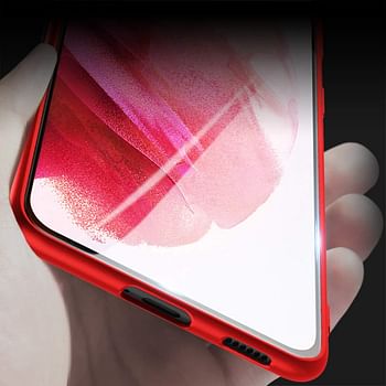 X-level for Samsung Galaxy S21 Case Slim Fit Soft TPU Super Ultra-Thin [Guardian Series] S21 Phone Back Cover Light Protective Matte Finish Coating Case Compatible Samsung S21-Red