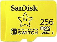 Sandisk 256GB Microsdxc Uhs I Memory Card For Nintendo Switch Sdsqxao 256G Gn3Zn, Yellow