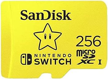 Sandisk 256GB Microsdxc Uhs I Memory Card For Nintendo Switch Sdsqxao 256G Gn3Zn, Yellow