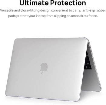Smart Premium Laptop Shell for Apple MacBook Air 13'', Anti Scratch, Anti Vent for Heat Dissipation, Frosted Matte Design, Clear