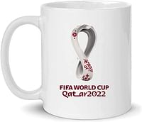 FIFA World Cup Qatar 2022 Graphic Printed Ceramic Mug Generic - 450ml