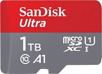 سانديسك بطاقة ذاكرة MicroSD الترا UHS I سعة 1 تيرابايت بسرعة 150 ميجابايت/ثانية للموبايلات الذكية، ضمان 10 سنوات - SDSQUAC-1T00-GN6MN