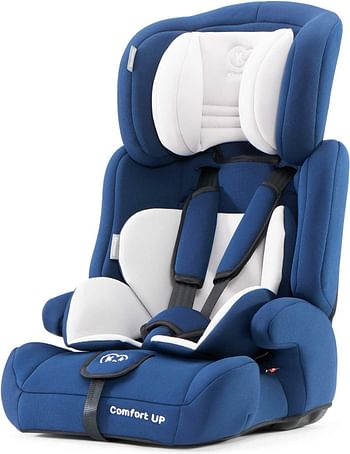 مقعد سيارة مريح للأطفال من كيندركرافت، مقعد معزز للأطفال مع حزام ذي 5 نقاط، مسند رأس قابل للتعديل، للأطفال الرضع، مجموعة 1/2/3، 9-36 كجم، حتى 12 سنة، شهادة سلامة ECE R44/04، أسود