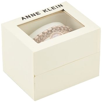 Anne Klein Womens Quartz Watch, Analog and Stainless Steel- 108096RMCH