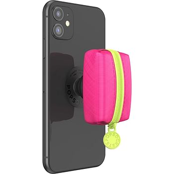 PopSockets: PopGrip with Swappable Top for Phones and Tablets - Pocket Neon Pink