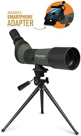 Celestron Landscout 20-60x65MM Angled Zoom Spotting Scope with Table-Top Tripod and Smartphone Adapter LandScout 20-60x65 with Smartphone Adapter