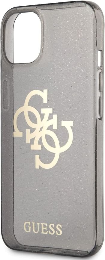Guess TPU Full Glitter Cases 4G Logo For iPhone 13 Mini (5.4") - Black