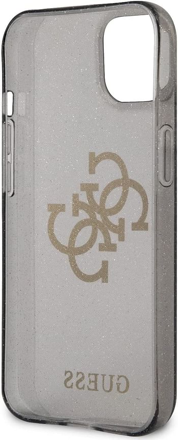 Guess TPU Full Glitter Cases 4G Logo For iPhone 13 Mini (5.4") - Black