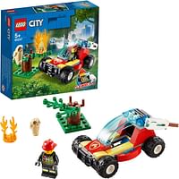 LEGO City 60247 Forest Fire Response Buggy with Firefighter -Multicolor