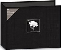 Pioneer T12CBF-BK 12-Inch by 12-Inch Fabric 3-Ring Binder Album with Window,/Black/12 Inch