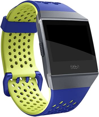 Fitbit Ionic Accessory Sport Band Blue-Yellow/Small (5.5 – 6.7 In)