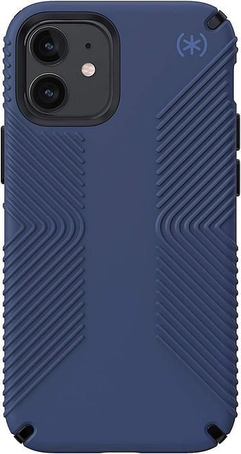 Speck Products Presidio2 Grip Iphone 12 Mini Case, Coastal Blue/Black/Storm Blue