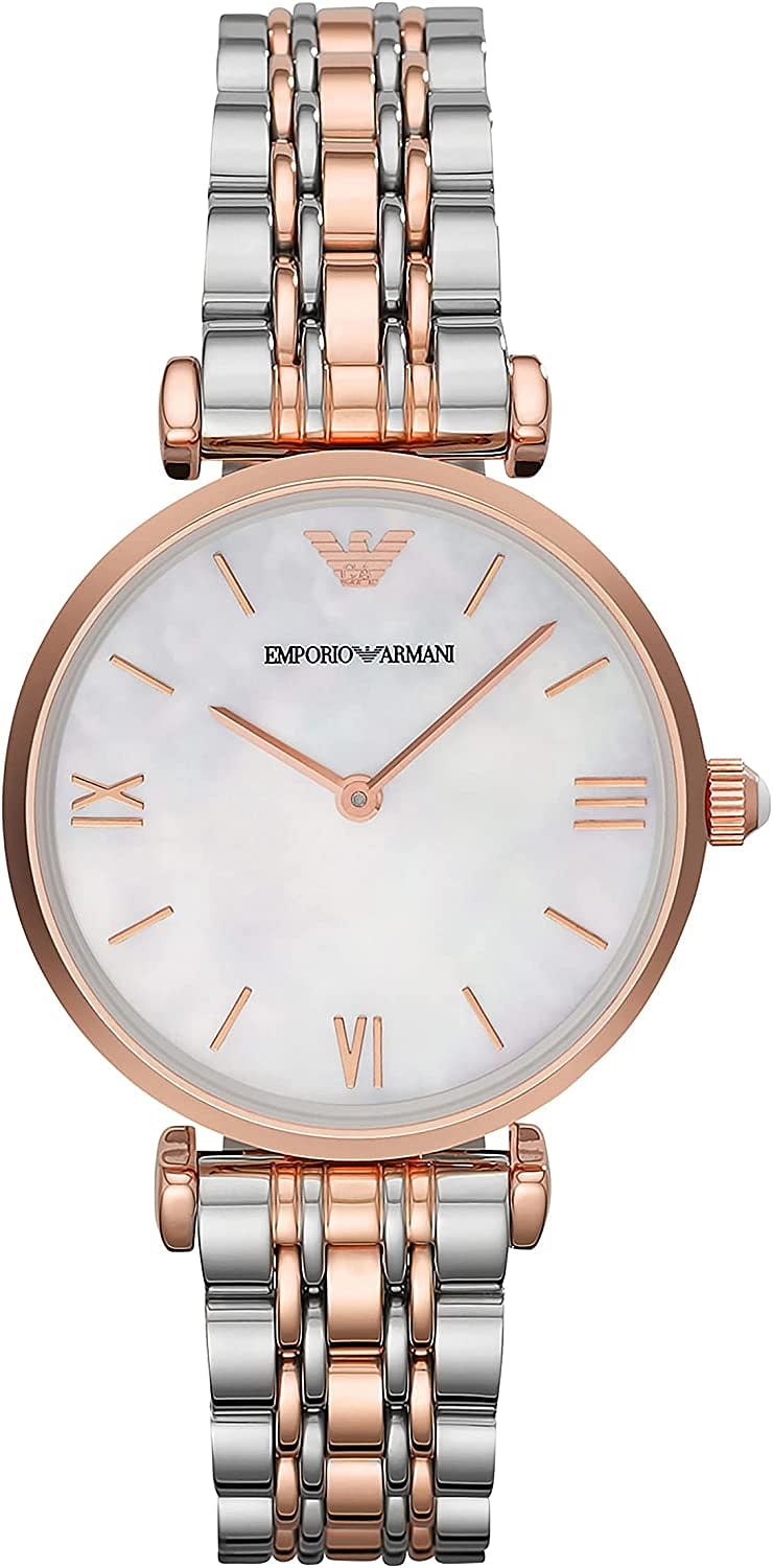 Emporio Armani Women's Stainless Steel Two-Hand Dress Watch,AR1683