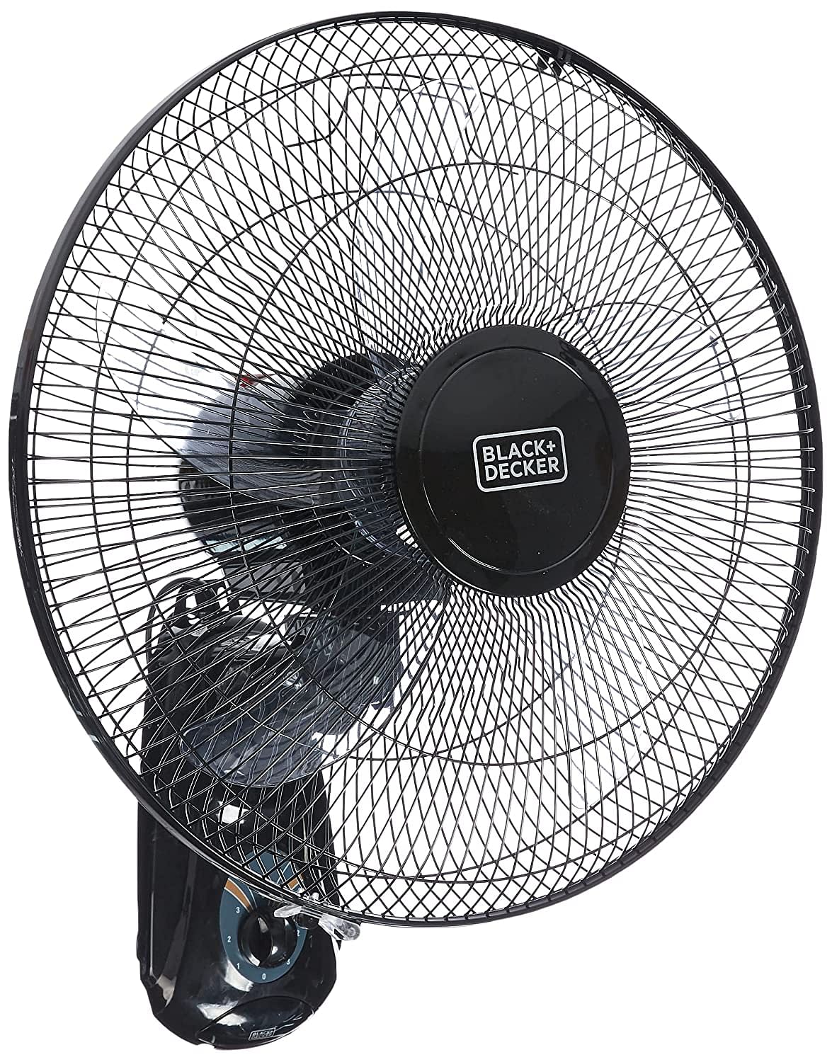 BLACK+DECKER 55W Wall Fan 16 Inch Fan Diameter, 90° Wide Swing 3 Speeds Plus Modes And 5AS Blade, For The Perfect Temperature FW1620-B5