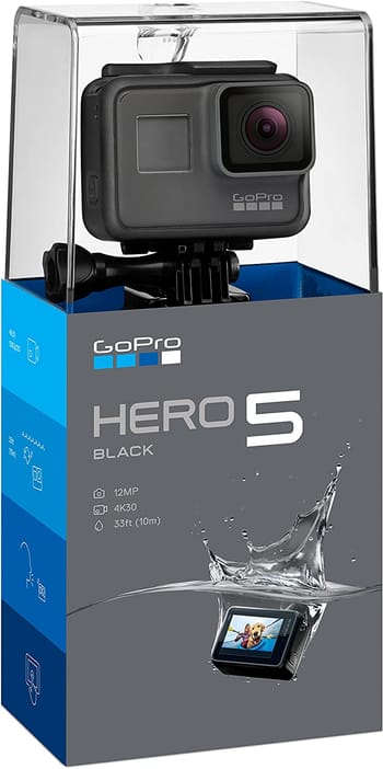 GoPro - CHDHX-502 HERO5 Black Waterproof 4K Sports Camera with GPS 