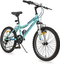 Spartan 20 Inch Panther Bicycle MTB Mountain Bike with Shimano Shifter and Gear Alloy Brakes & Rims - Teal