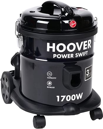 Hoover Power Swift Tank Vacuum Cleaner HT85-T0-ME 1700W - Black