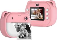 Children's Camera Instant Camera for Children Dual Lens Digital Camera 1080P 2 Inch Screen 3 Rolls Thermal Papers