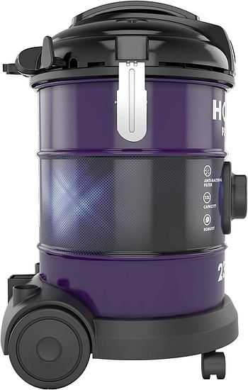 Hoover Power Pro Tank Vac Vacuum Cleaner 2300W 22L HT85-T3-ME - Purple