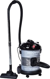 Hoover Powerforce Tank 2100W Vacuum Cleaner , 20 Liters, HT87-T2-ME - Grey/20 L