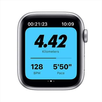 Apple Watch Series 6 + Nike (40mm, GPS) Silver Aluminium Case with Nike Sport Band Pure Platinum/Black