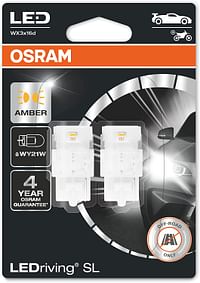 OSRAM LEDriving® SL, ≜ WY21W, Amber, LED signal lamps, Off-road only, non ECE, Double Blister