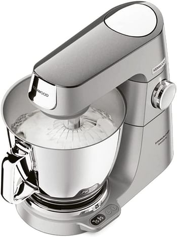 Kenwood Titanium Chef Baker XL, Kitchen Machine with K-Whisk, Stand Mixer with Kneading Hook, Whisk and 5L Bowl, KVL65.001WH, Power 1200W, White KVL65.001WH