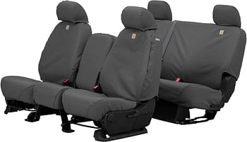 Covercraft Carhartt Seatsaver Custom Seat Covers | Ssc2509Cagy | 1St Row Bucket Seats | Compatible With Select Toyota Tacoma Models, Gravel