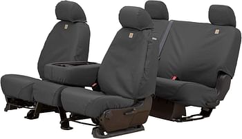 Covercraft Carhartt Seatsaver Custom Seat Covers | Ssc2509Cagy | 1St Row Bucket Seats | Compatible With Select Toyota Tacoma Models, Gravel