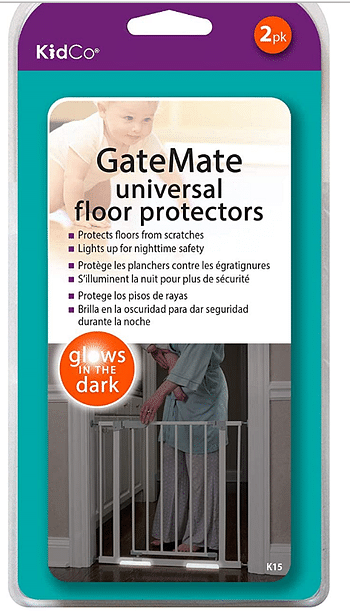 KidCo K15 GateMate Floor Protector 2/Pkg - Baby Gate Floor Covers (Clear)