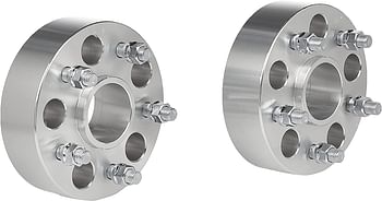 Rough Country 2" Wheel Spacers | (Fits) 2018-2020 Jeep Wrangler Jl | Gladiator Jt | Aluminum | 5X5 | Pair | 10085, Silver