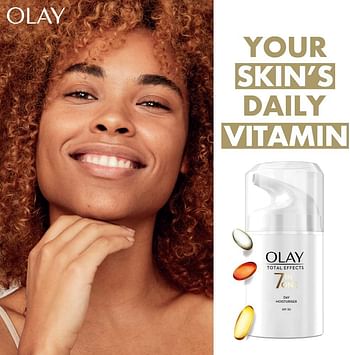 Olay Face Moisturizer Total Effects 7inOne Anti-Ageing Day Cream SPF15 with Vitamin B3 50g Multicolor