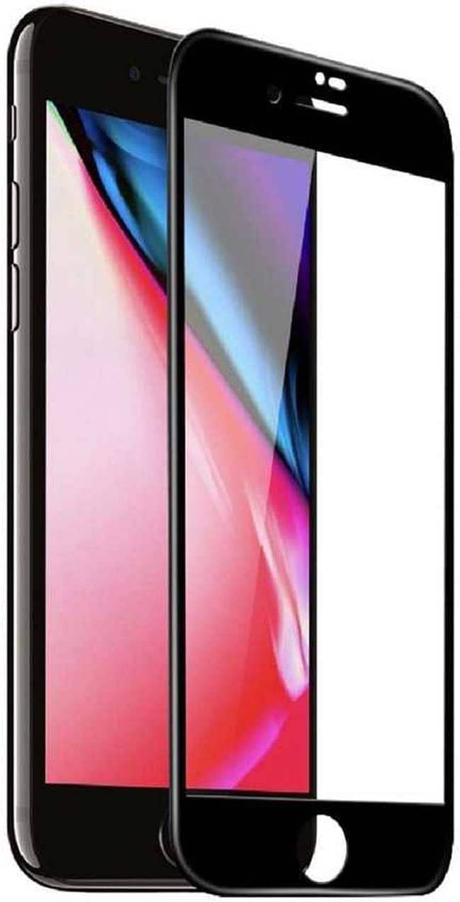 Green 3D Curved Tempered Glass for iPhone 8/7 - Black