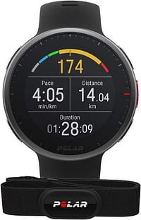 Polar Vantage V2 - Premium Multisport Smart Watch with GPS, Wrist-Based Heart Rate Measurement for Running, Swimming, Cycling, Strength Training - Music Controls, Weather, Phone Notifications