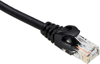 Snagless Rj45 Cat-6 Ethernet Patch Internet Cable - 10-Foot, Black, 5-Pack