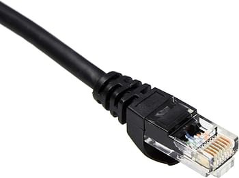Snagless Rj45 Cat-6 Ethernet Patch Internet Cable - 10-Foot, Black, 5-Pack
