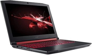 Acer Nitro 5 AN515-52-79NY Gaming Laptop, Intel Core i7-8750H, 15.6" FHD, 256GB SSD + 1TB HDD, 16GB RAM, 6GB NVIDIA® GeForce® GTX 1060, Win10, Eng-Ara KBBlack