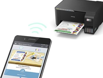 Epson EcoTank L3250 Home ink tank printer A4 colour 3-in-1 printer with WiFi and SmartPanel App connectivity Compact - Black