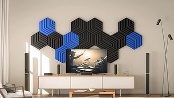 Corsair Elgato Wave Panels, Acoustic Treatment Foam, Black, 20AAL9901/02 /Starter Set/Black