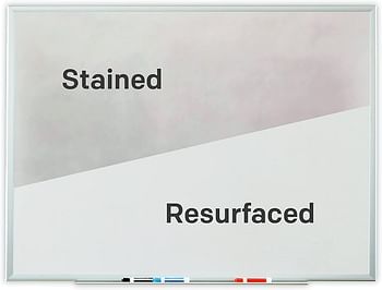 Post-It Super Sticky Dry Erase Surface Def4X3, 3 Ft X 4 Ft (91.4 Cm X 1.21 M), Whiteboard Film, White, 4 X 3 Feet 90x120