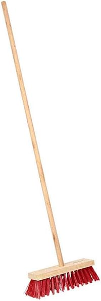 Royal Apex Sweeping Brush with Stick Head Stiff Bristle Hard Outdoor Broom Garden Yard Sweeper 30 cm