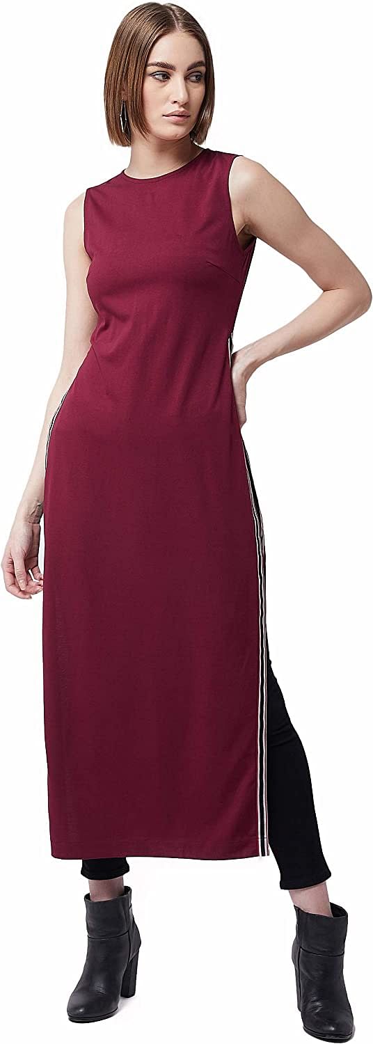 Miss Olive Women's Cotton Maxi Top M/Maroon