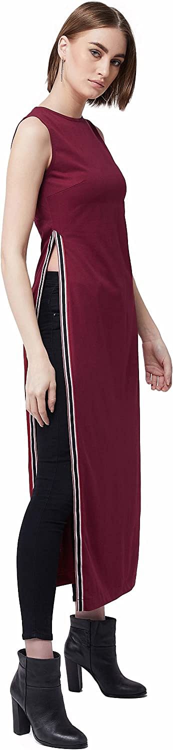 Miss Olive Women's Cotton Maxi Top M/Maroon