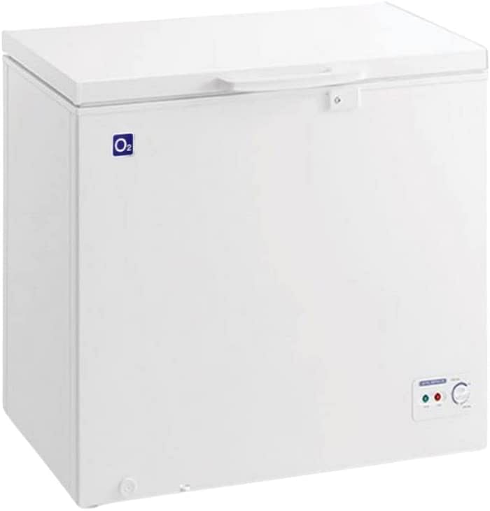 O2 Chest Freezer, 6.9 Cu. Feet (198 Liter) Capacity, White, OCF-199 White