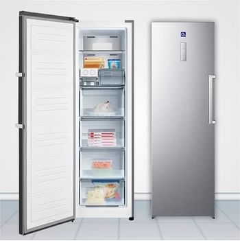 O2 Single Door Refrigerator, 12.5 Cu. Feet (355 Liter) Capacity, Silver, OUR-372