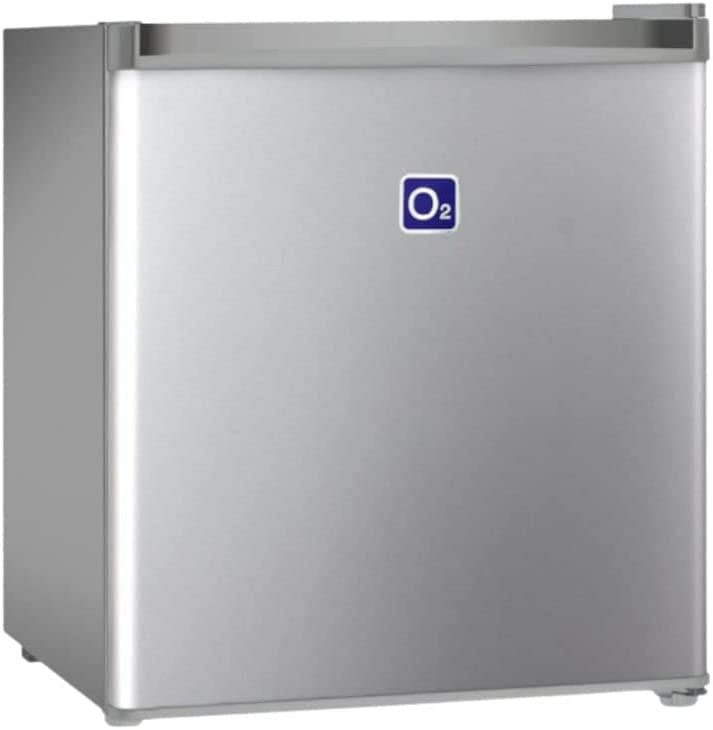 O2 Single Door Refrigerator, 1.5 Cu. Feet (42.4 Liter) Capacity, Silver, OBD-42W